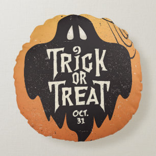 vrolijke Halloween trick or treat Rond Kussen