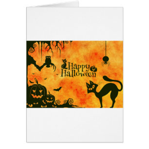 vrolijke hallowenkat