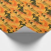 vrolijke hallowenkat cadeaupapier (Hoek)