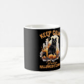 vrolijke hallowenkat koffiemok (Voorkant rechts)