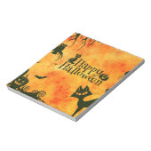 vrolijke hallowenkat notitieblok (Linkerzijde)