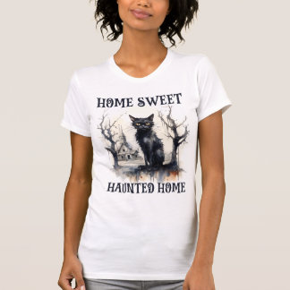 vrolijke hallowenkat t-shirt