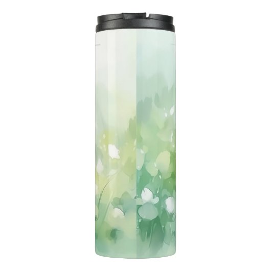 Vrolijke handgeschilderde Gouldia Finch vogels Thermosbeker (Achterkant)