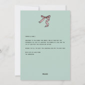 Vrolijke handgetekende vakantie-illustraties kaart (Achterkant)