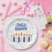 Vrolijke Hanukkah Papieren Bordje (Feest)