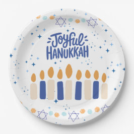 Vrolijke Hanukkah Papieren Bordje