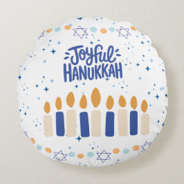 Vrolijke Hanukkah Rond Kussen