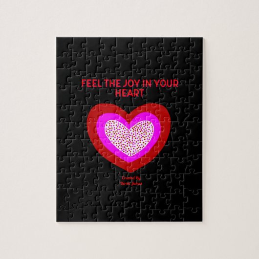 Vrolijke hart puzzel (110 stuks) (Verticaal)