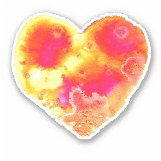 Vrolijke hart Sticker (Voorkant)