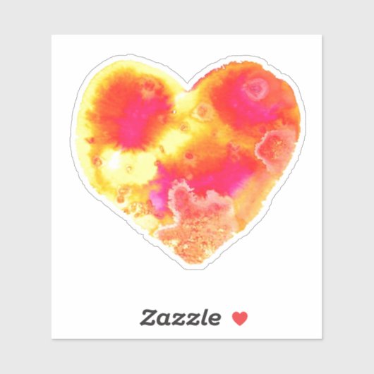 Vrolijke hart Sticker (Vel)