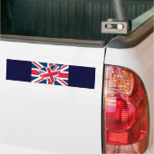 Vrolijke Hart Union Jack Vlag Kunst Bumpersticker (Op Truck)