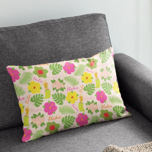 Vrolijke Hawaiian Hula Dancer Accent Art Kussen