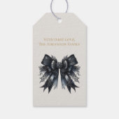 Vrolijke Heksenmis – Speelse Gotische Heks Cadeaut Cadeaulabel (Achterkant)