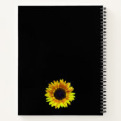 Vrolijke Heldere Gele Zonnebloem - Planner Notitieboek (Achterkant)