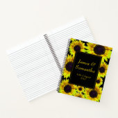 Vrolijke Heldere Gele Zonnebloem - Planner Notitieboek (Binnen)