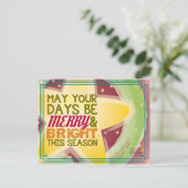 vrolijke & heldere Kerstkaart Feestdagenkaart (Staand voorkant)