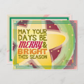 vrolijke & heldere Kerstkaart Feestdagenkaart (Voorkant / Achterkant)