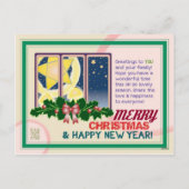 vrolijke & heldere Kerstkaart Feestdagenkaart (Achterkant)