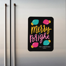 Vrolijke & Heldere Kerstmislichten Niet-Fotovakant Magneet