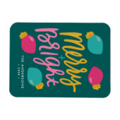 Vrolijke & Heldere Kerstmislichten Niet-Fotovakant Magneet (Horizontaal)