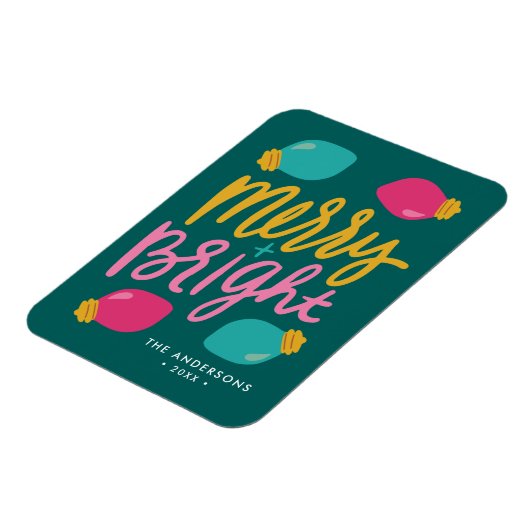 Vrolijke & Heldere Kerstmislichten Niet-Fotovakant Magneet (Linkerzijde)