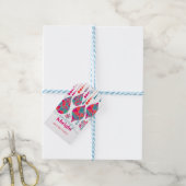 Vrolijke & heldere Ornamenten Cadeaulabel (Met Touw)