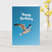 Vrolijke Hemel Vogel Kaart (Gele Bloem)