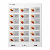 Vrolijke herfst esdoorn bladeren label (Full Sheet)