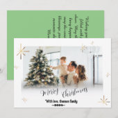 Vrolijke herinneringen: gepersonaliseerde foto ker feestdagenkaart (Voorkant / Achterkant)