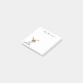 Vrolijke herinneringen! Waterverf Labradoodle Kers Post-it® Notes (Schuin)