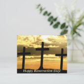 Vrolijke herrijzingsdag! briefkaart (Staand voorkant)