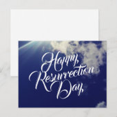 Vrolijke herrijzingsdag met wolken briefkaart (Voorkant / Achterkant)