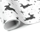 Vrolijke herten cadeau wrap voor feestdagen cadeaupapier (Rol Hoek)