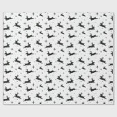 Vrolijke herten cadeau wrap voor feestdagen cadeaupapier (Vlak)