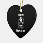 Vrolijke Hexmas Heksenschedel Spooky Witchcraft Keramisch Ornament (Links)