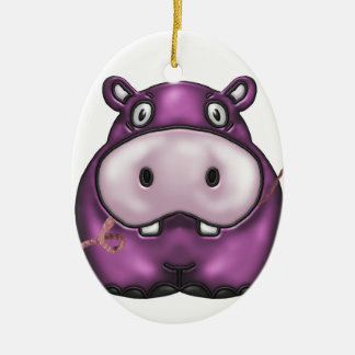 vrolijke hippo - producten keramisch ornament
