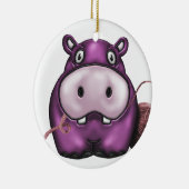 vrolijke hippo - producten keramisch ornament (Rechts)