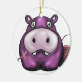 vrolijke hippo - producten keramisch ornament (Links)