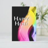 vrolijke holi ( licht van kleur ) kaart (Staand voorkant)