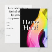 vrolijke holi ( licht van kleur ) kaart (Voorkant / Achterkant)