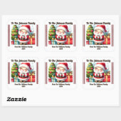 Vrolijke Holiday Square Sticker (Vel)