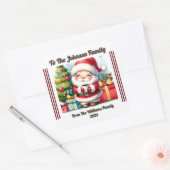 Vrolijke Holiday Square Sticker (Envelop)