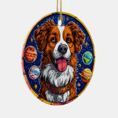 Vrolijke hond keramisch ornament (Rechts)