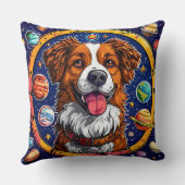 Vrolijke hond kussen (Achterkant)