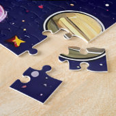 Vrolijke hond legpuzzel (Zijkant)