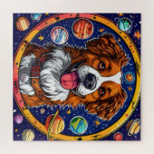 Vrolijke hond legpuzzel (Horizontaal)