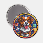 Vrolijke hond magneet (Voorkant / Achterkant)