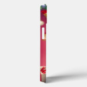 Vrolijke hond met een rode kerstmuts Case-Mate iPhone case (Achterkant / Rechts)