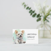Vrolijke hond Pet Groomer Visitekaartje (Staand voorkant)