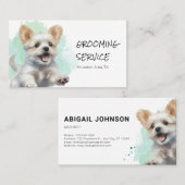 Vrolijke hond Pet Groomer Visitekaartje (Voorkant / Achterkant)